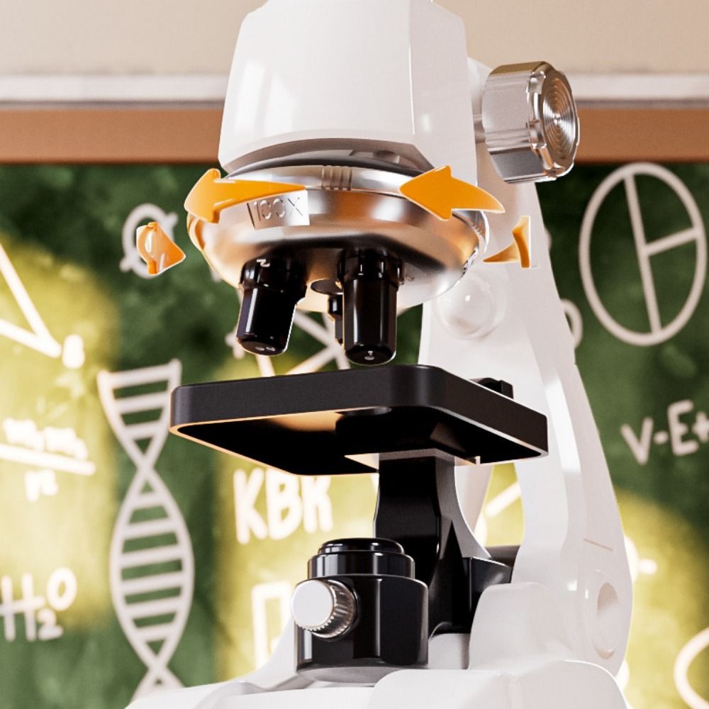 Kids Microscope Kit 200x-1200x Adjustable Science Tool