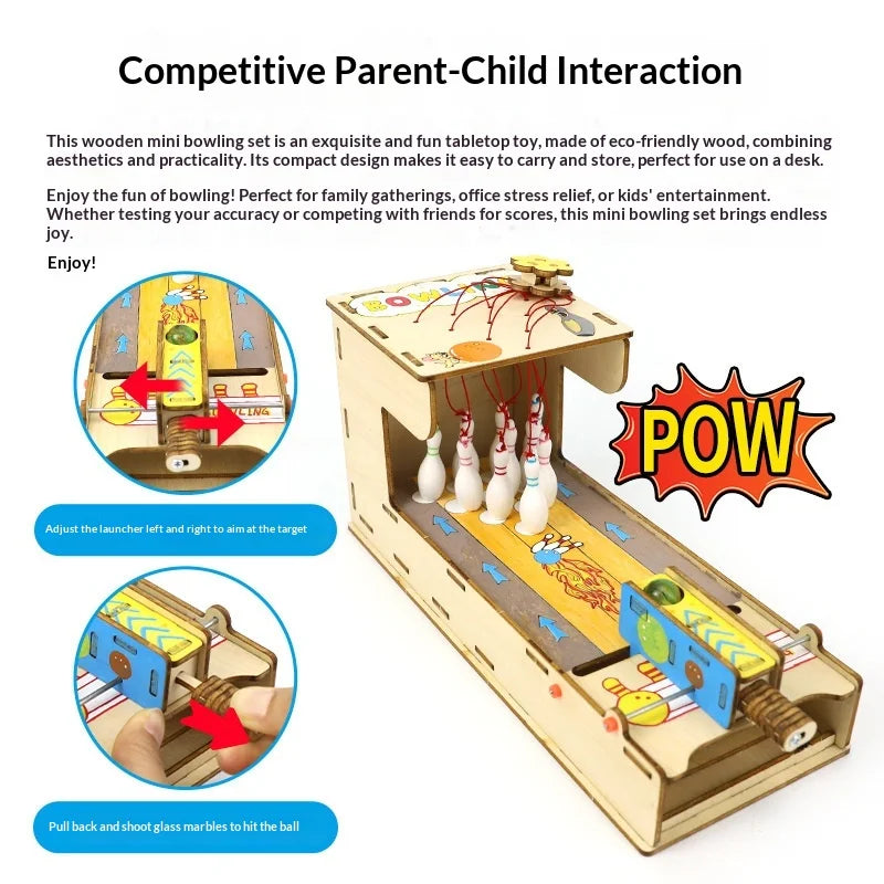 Diy Bowling Kit Diy Science Experiment Kit & Education Model Toy Physics Science Toys For Children Gift Toy