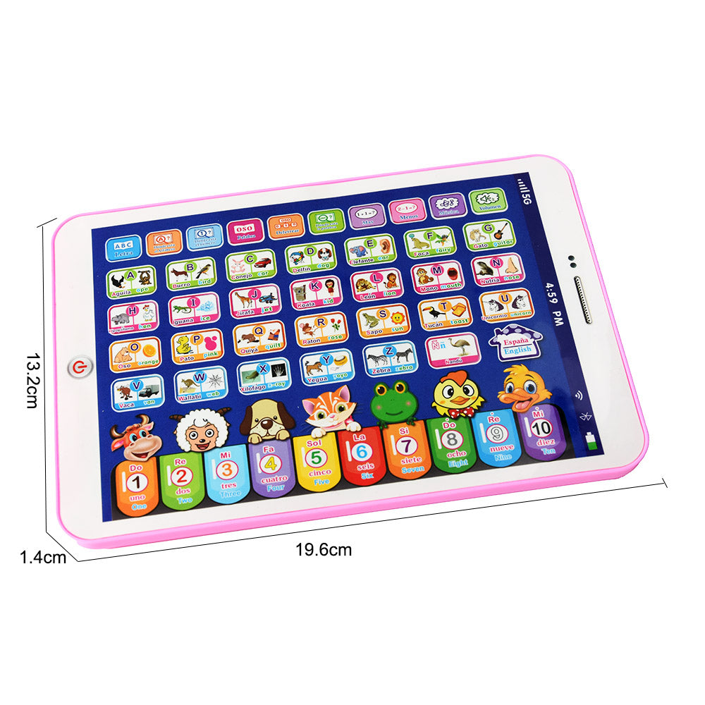 Educational Toys: Spanish Alphabet Kids Tablet - Touch & Learn Educational Toy