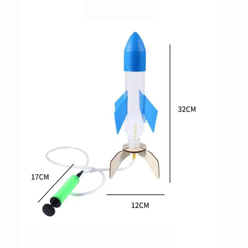 1Set Water Splash Rocket Outdoor Water Play Toy DIY Rocket Sprinklers Toys For Gift DIY Science Experiment Kit & Education Model