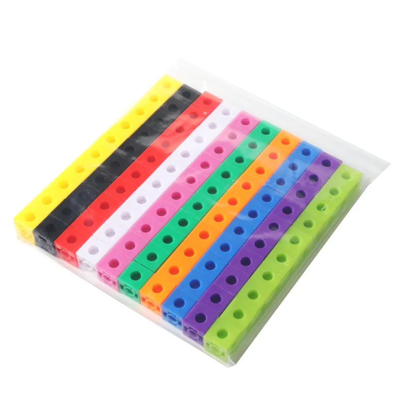 Educational Toys: Math Linking Cubes - 100pcs Educational Kids Blocks