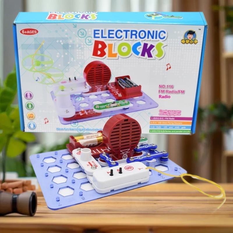 Educational Toys: Kids' Electricity Set - Fun Electronic Building Blocks