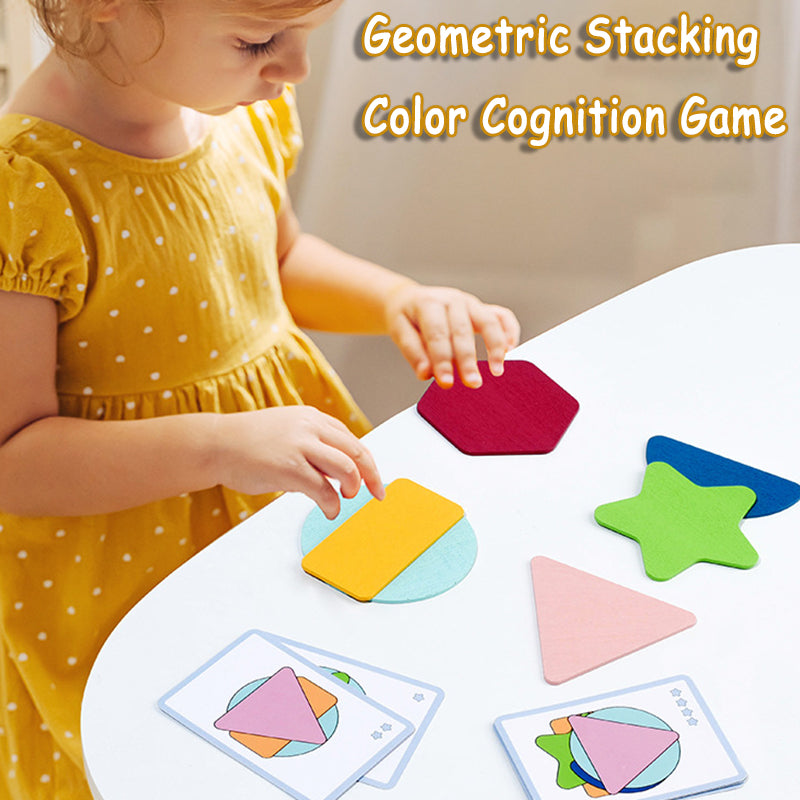 Stacking Game for Color Cognition - Montessori Shape 