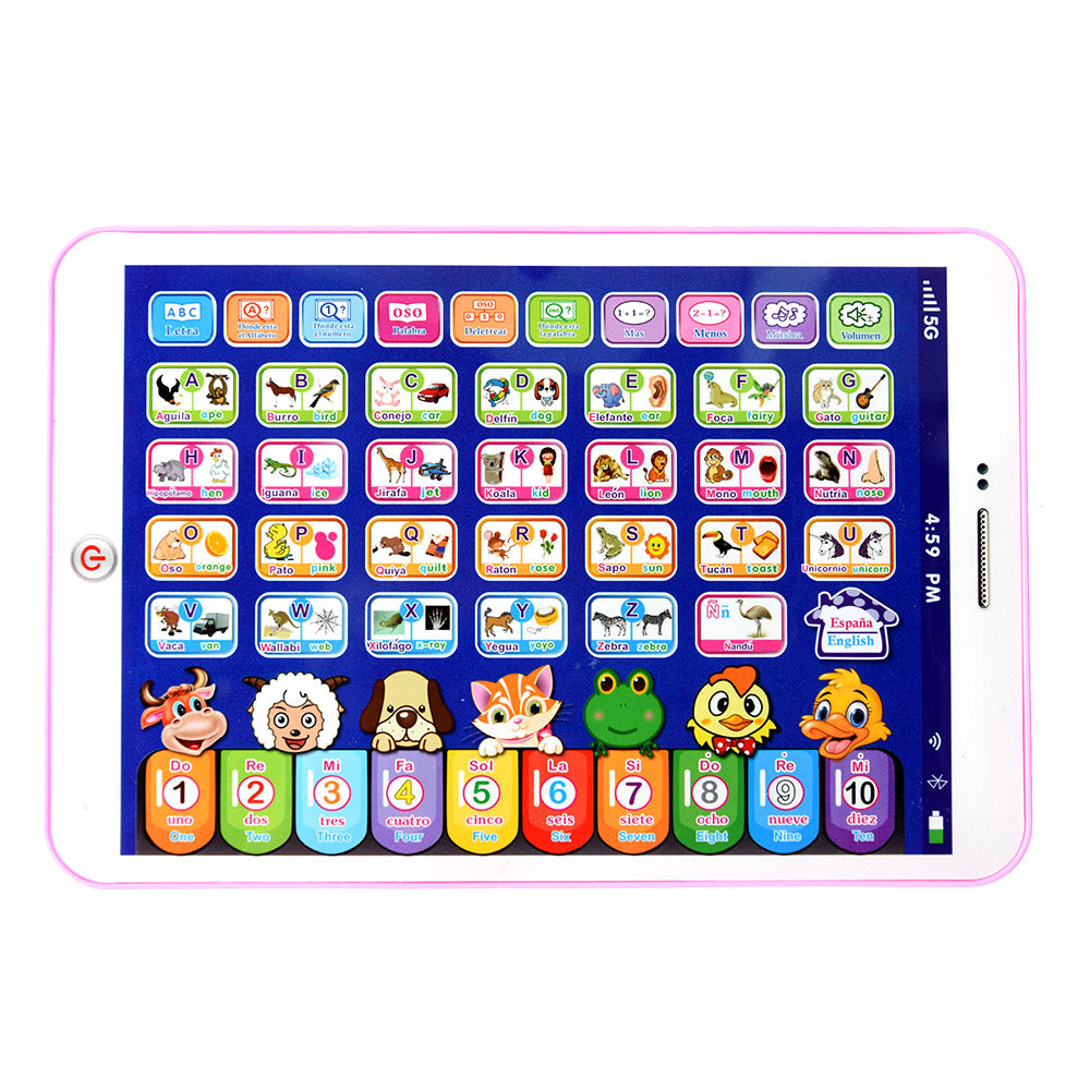 Educational Toys: Spanish Alphabet Kids Tablet - Touch & Learn Educational Toy