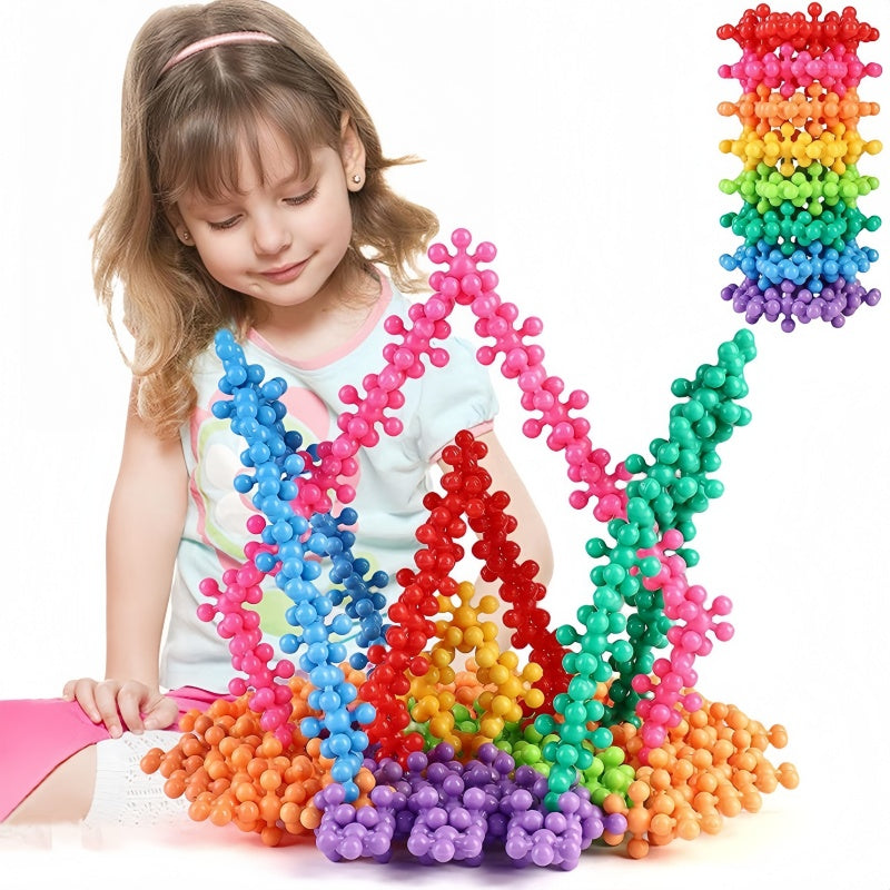 48PCS Snowflake Building Blocks - DIY Educational Toys