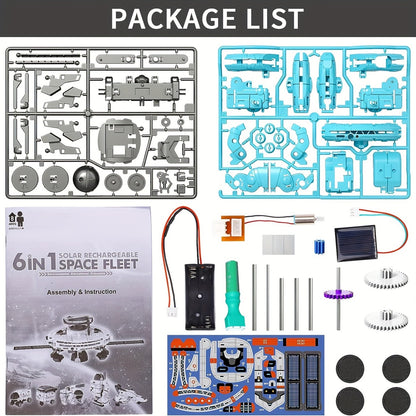 STEM Solar Robot Kit: 6-in-1 Educational Toy for Kids