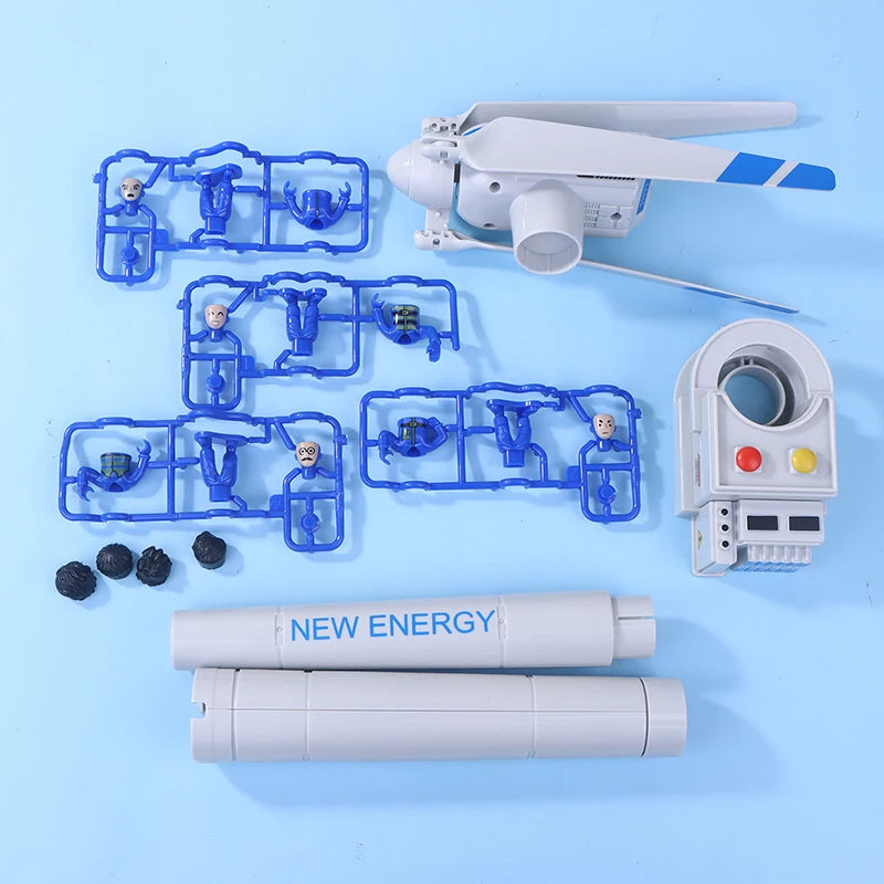 1Set Wind Turbine Model Large Wind Turbine Model Simulation Windmill Toy Science Kit Children's Toys‘