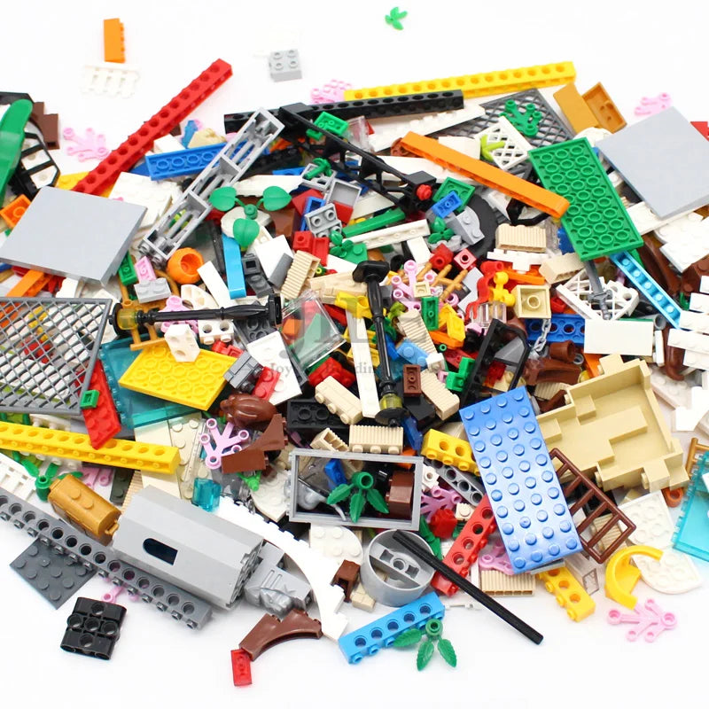 1000G Mixed Weighing Classic Building Blocks Set Meal DIY Moc Creative Bulk Bricks Toy for Children Educational Kids GIft Random