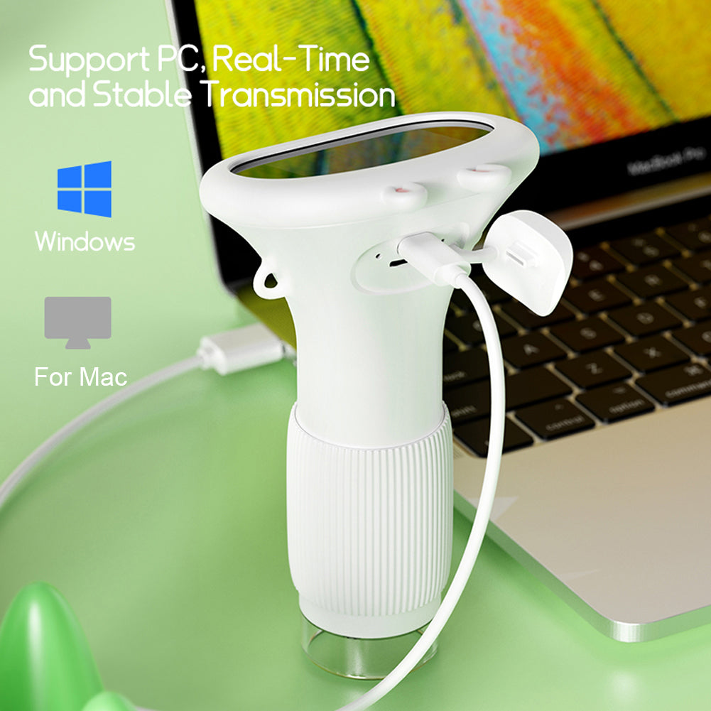 1000X Handheld Digital Microscope with 2" IPS Screen & LED