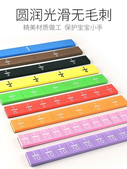 Math Puzzle : Rainbow Fraction Cubes - Math Brain Training for Kids