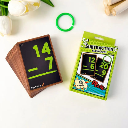 Math Flash Cards: 50pcs Kids Arithmetic Set