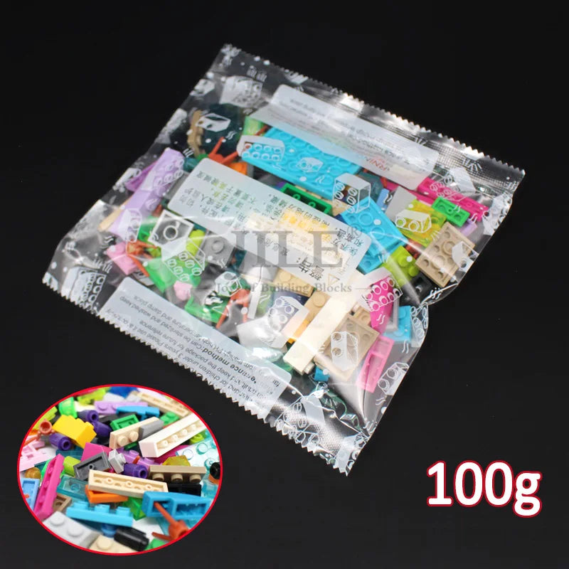 1000G Mixed Weighing Classic Building Blocks Set Meal DIY Moc Creative Bulk Bricks Toy for Children Educational Kids GIft Random