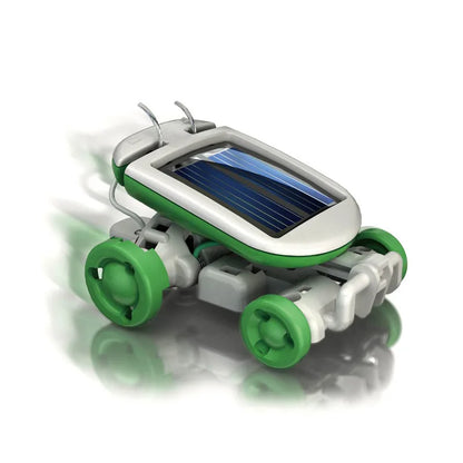 Children's Education Science Laboratory DIY Gadget 6-in-1 Solar Robot Kit Assembly Boat Fan Windmill Car Toy
