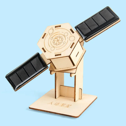 DIY Solar Satellite Artificial Assembly Kid Student Science Education Scientific Training Experimental Equipment Steam Toys