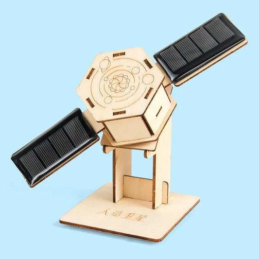DIY Solar Satellite Artificial Assembly Kid Student Science Education Scientific Training Experimental Equipment Steam Toys