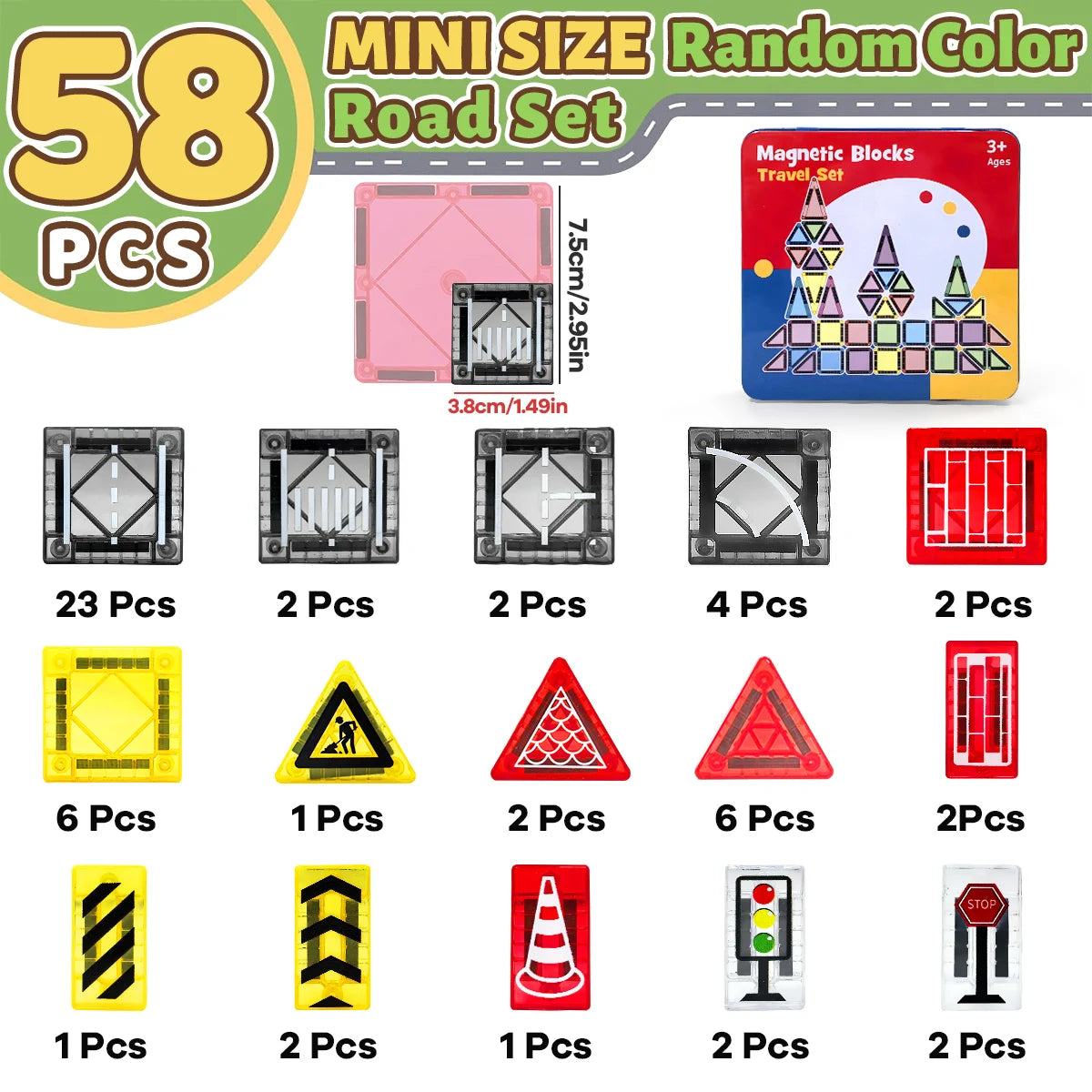 Magnetic Building Blocks Set - 32/64/58PCS Kids Gift