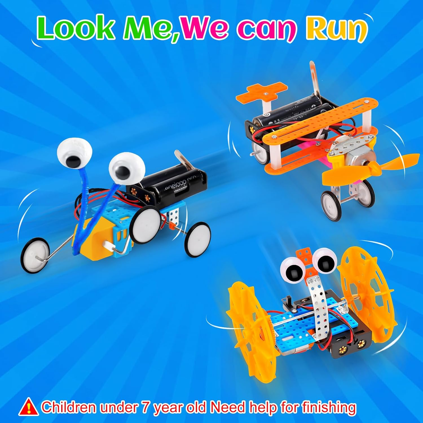 STEM Robotics Kit: 6-in-1 Science Projects for Kids 8-12