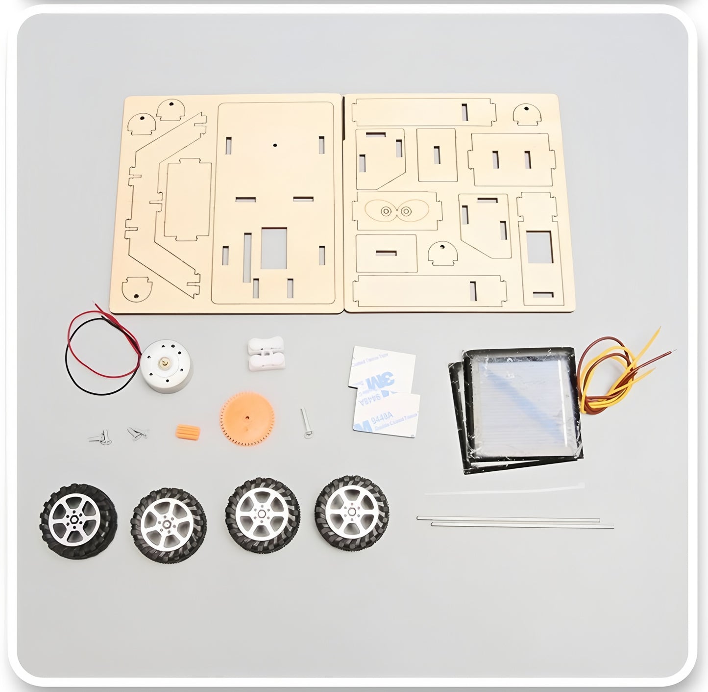 Educational Toys: Solar Car DIY 3D Puzzle - Lunar Exploration Model Kit