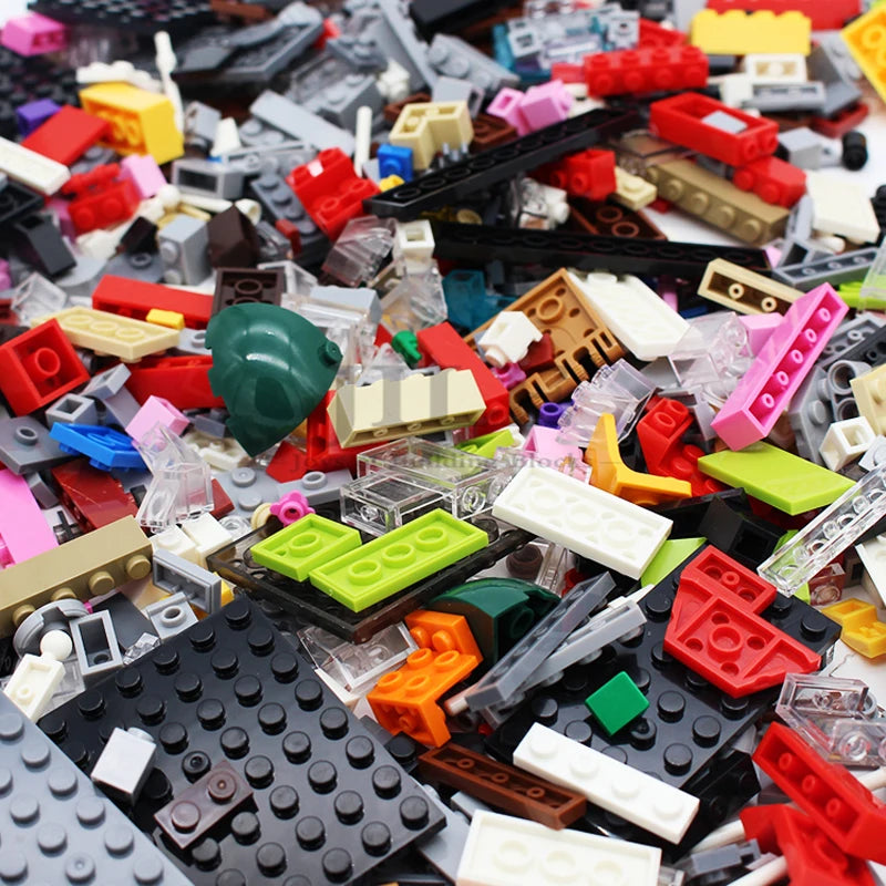 1000G Mixed Weighing Classic Building Blocks Set Meal DIY Moc Creative Bulk Bricks Toy for Children Educational Kids GIft Random
