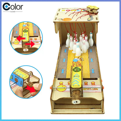 Diy Bowling Kit Diy Science Experiment Kit & Education Model Toy Physics Science Toys For Children Gift Toy