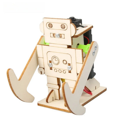 DIY Wood Walking Robot Model Kit for Kids - Educational STEM Project Science Experiment Assemble Toy for Scientific Puzzle