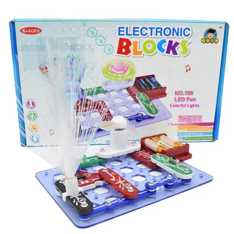 Educational Toys: Kids' Electricity Set - Fun Electronic Building Blocks