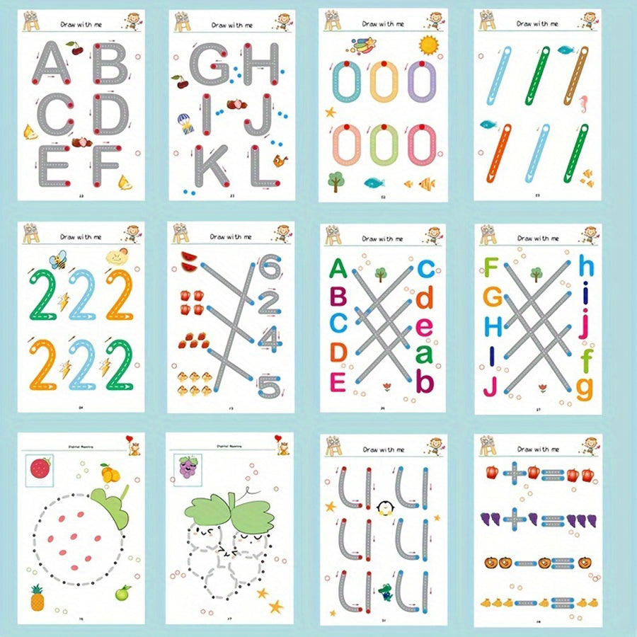 Workbook: Toddler Pen Control Reusable Tracing Practice