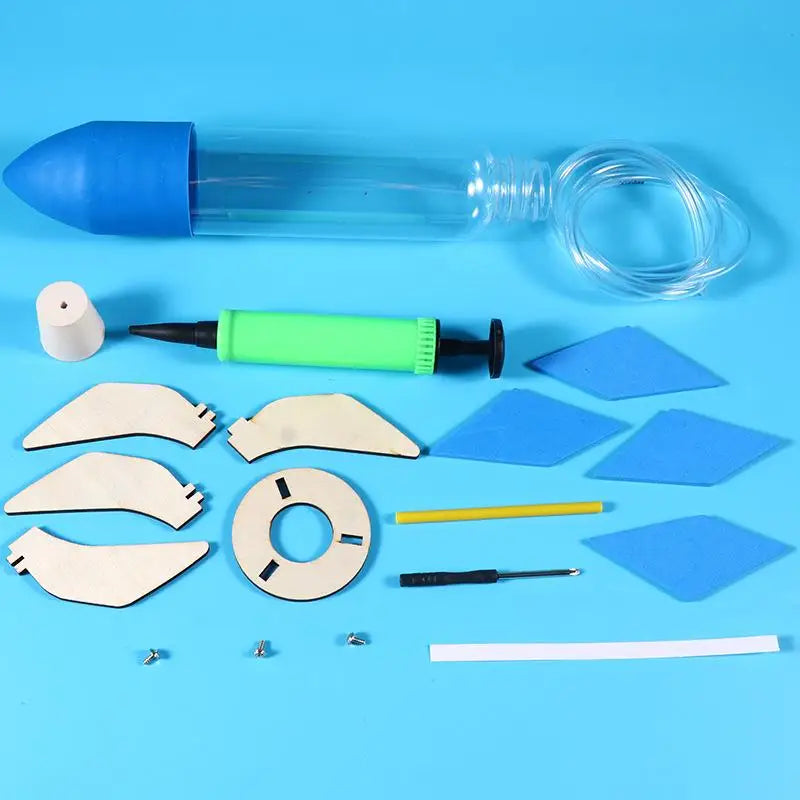 1Set Water Splash Rocket Outdoor Water Play Toy DIY Rocket Sprinklers Toys For Gift DIY Science Experiment Kit & Education Model