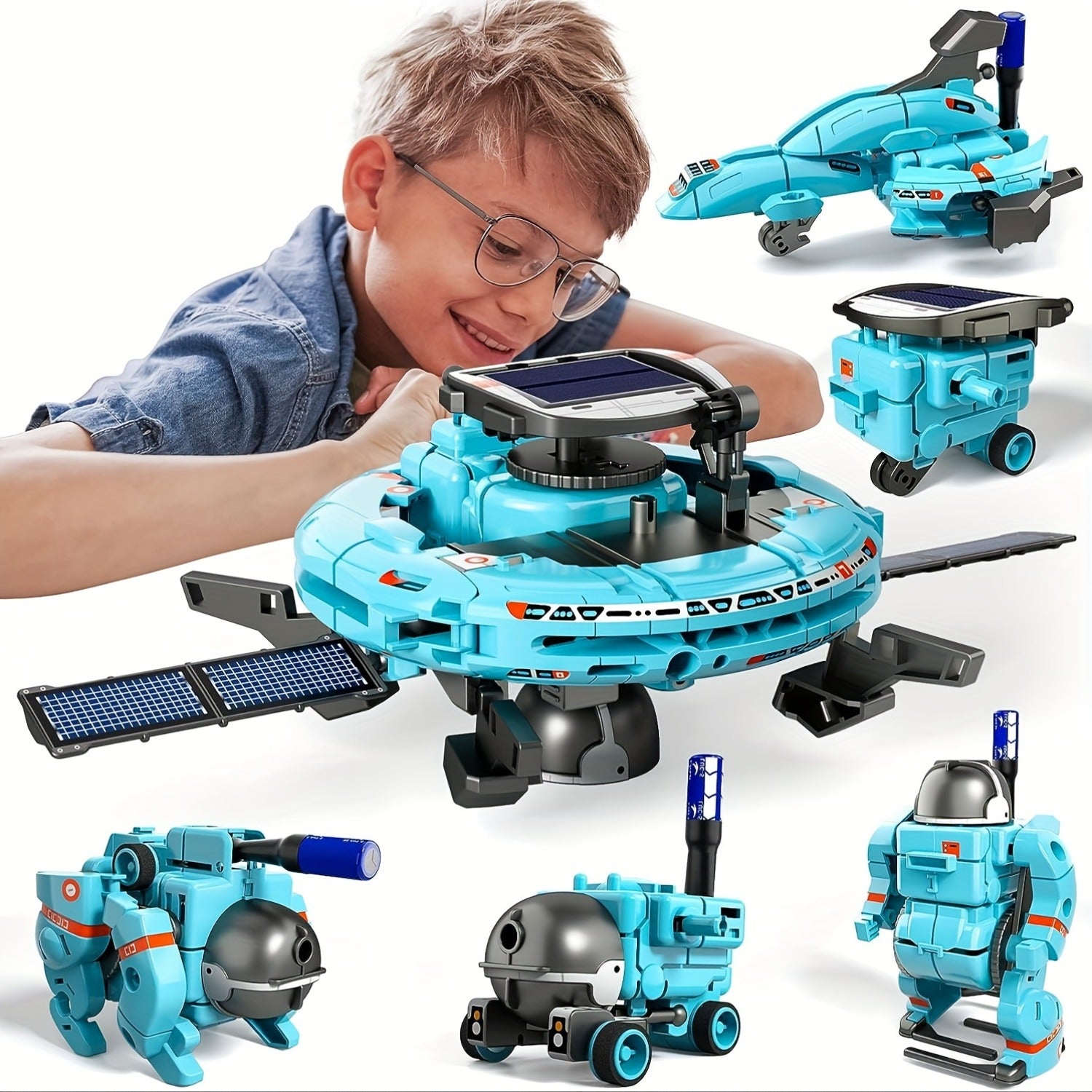 STEM Solar Robot Kit: 6-in-1 Educational Toy for Kids