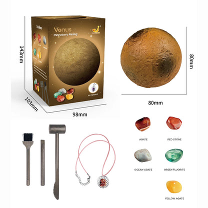 Science Kit Children's Archaeology Dig Kit - Solar System Gem Exploration