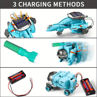 STEM Solar Robot Kit: 6-in-1 Educational Toy for Kids