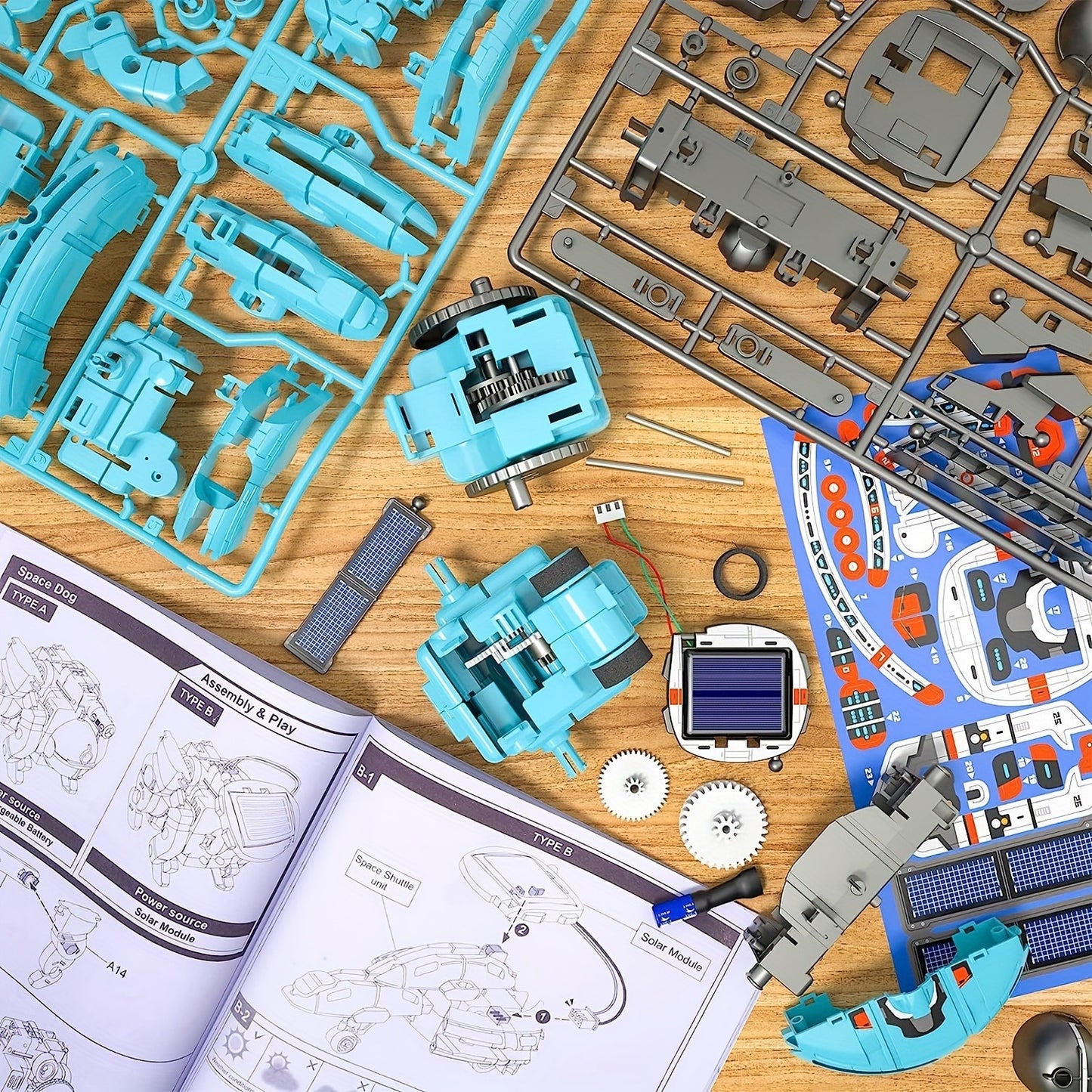 STEM Solar Robot Kit: 6-in-1 Educational Toy for Kids