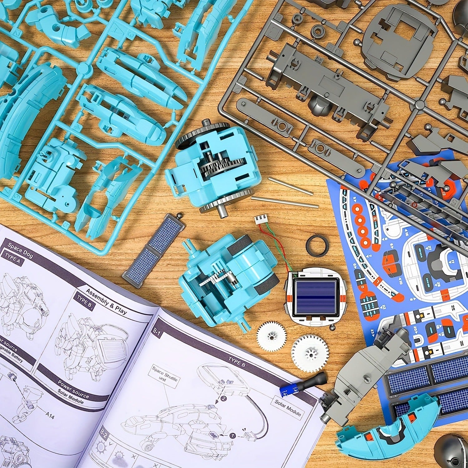 STEM Solar Robot Kit: 6-in-1 Educational Toy for Kids