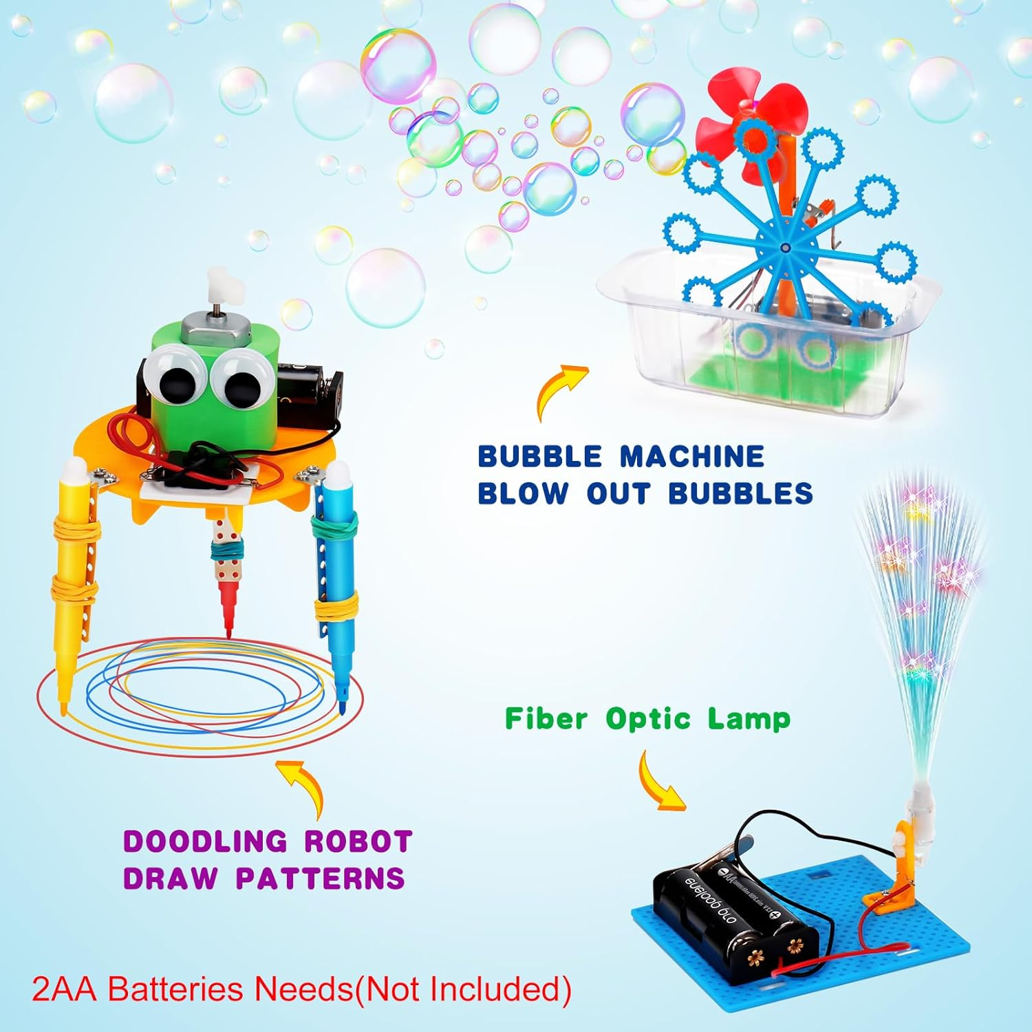 STEM Robotics Kit: 6-in-1 Science Projects for Kids 8-12