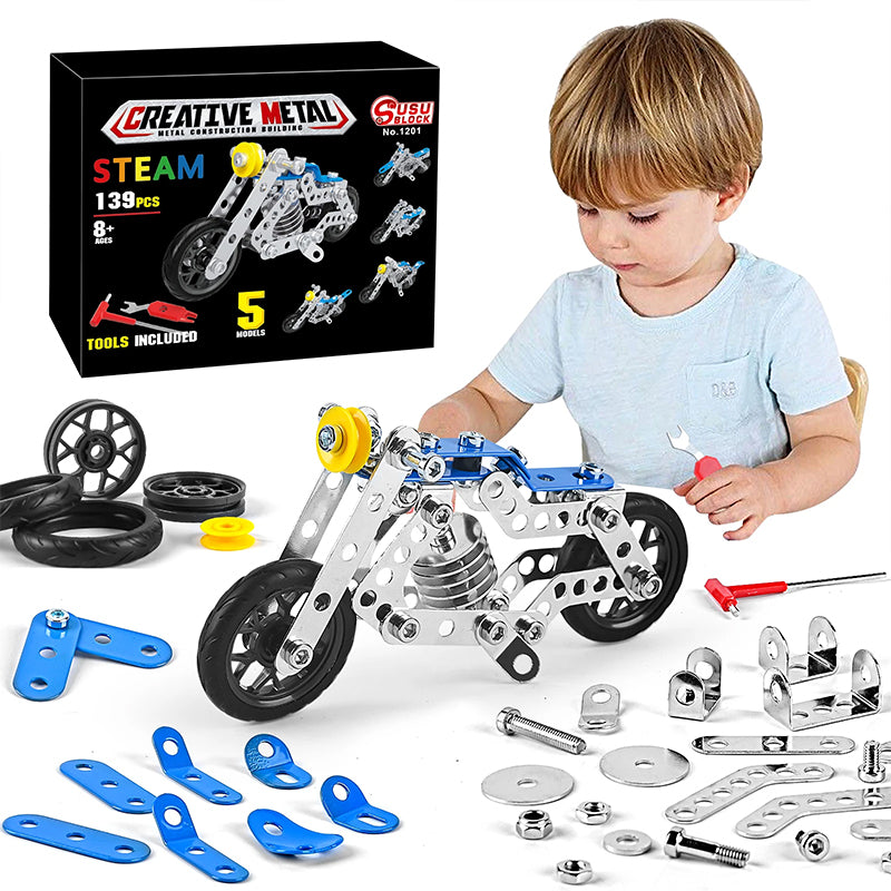 STEM Toys: DIY Metal Building Blocks - Creative 3D Model Toys for Kids