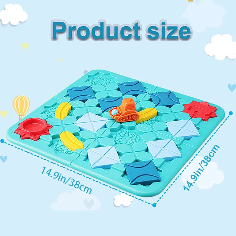 Building Blocks: Montessori Maze Racer - Logical Thinking Puzzle Game