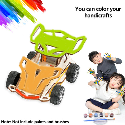 Educational Toys Wooden Remote Control Car DIY STEM Racing Kit for Kids