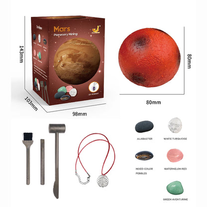 Science Kit Children's Archaeology Dig Kit - Solar System Gem Exploration