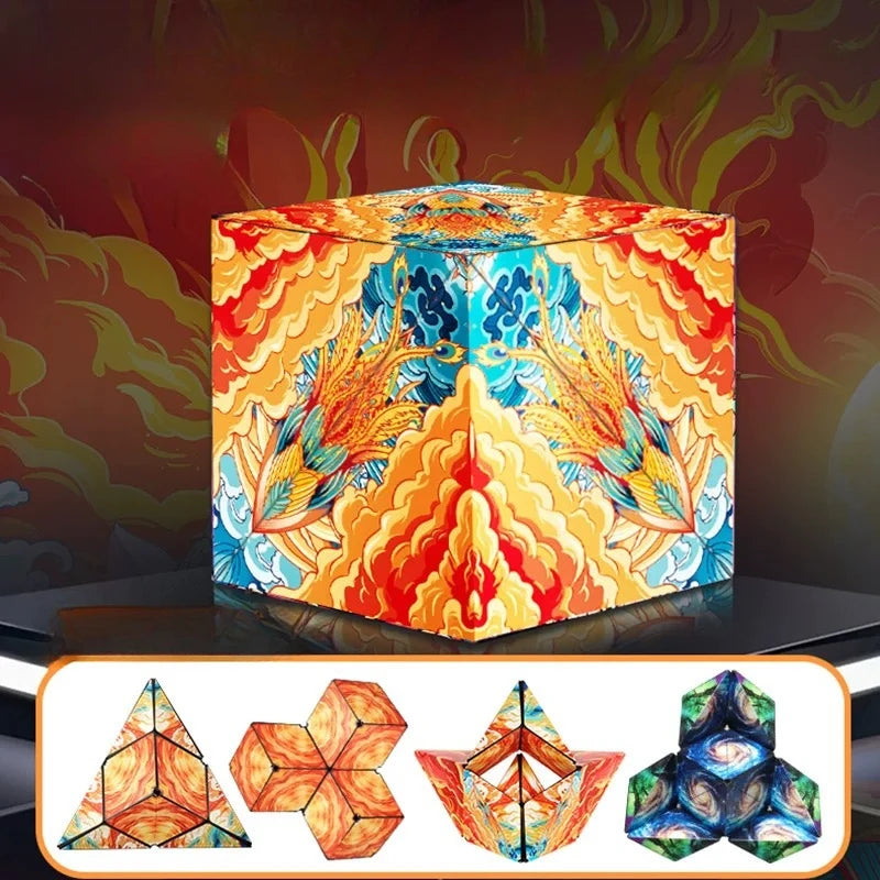 Magic Shasibo Cube: Magnetic Fidget Puzzle Game