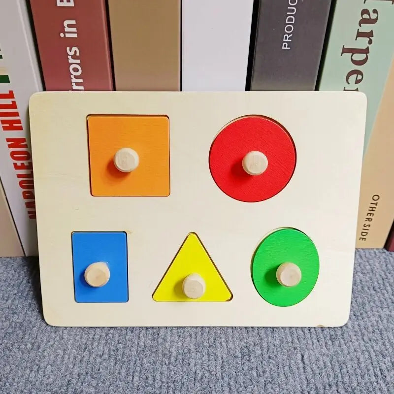 Building Blocks: Montessori Wooden Blocks - Early Learning Puzzle for Kids