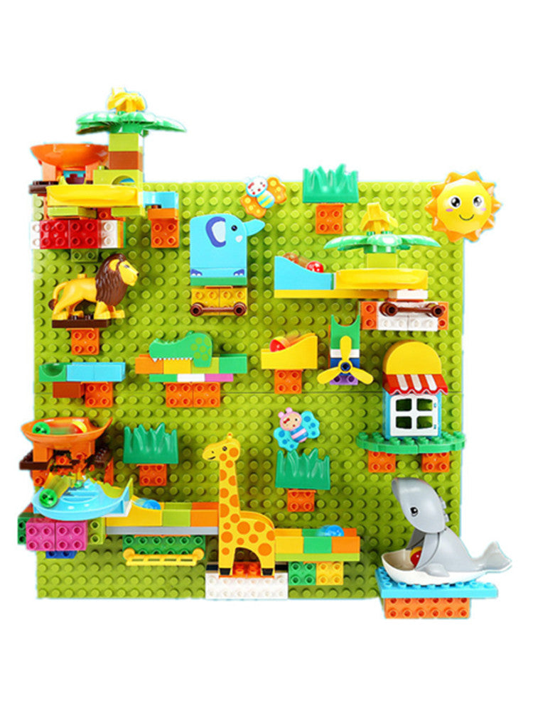 Building Blocks Marble Race Dinosaur Track Toy