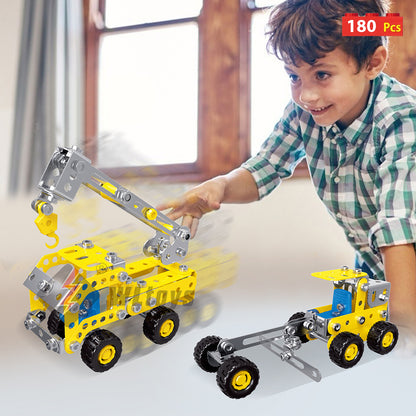 Building Blocks: Engineering Vehicle Toy Erector Set for Boys Age 8+
