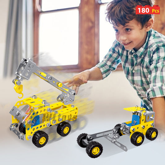 Building Blocks: Engineering Vehicle Toy Erector Set for Boys Age 8+