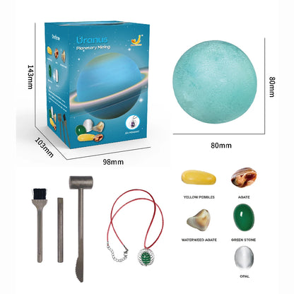 Science Kit Children's Archaeology Dig Kit - Solar System Gem Exploration