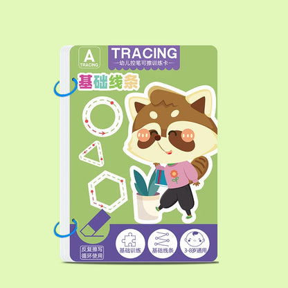 Workbook: Toddler Pen Control Reusable Tracing Practice