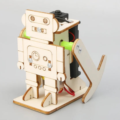 DIY Wood Walking Robot Model Kit for Kids - Educational STEM Project Science Experiment Assemble Toy for Scientific Puzzle
