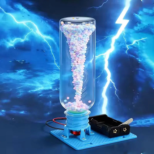 DIY Electric Vortex Tornadoes Assembly Puzzle Toy Physical Science Experiment Kit STEM Educational Desktop Model Gifts for Adult