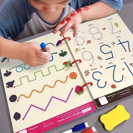 Workbook: Toddler Pen Control Reusable Tracing Practice