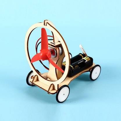 DIY Electric Wind Car Kit - Science Experiment Kit for Kids