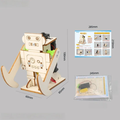 DIY Wood Walking Robot Model Kit for Kids - Educational STEM Project Science Experiment Assemble Toy for Scientific Puzzle